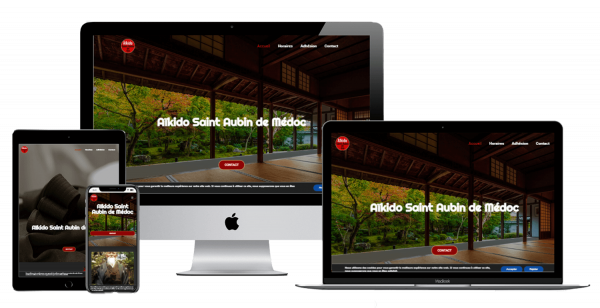 site web aikido rsponsive design